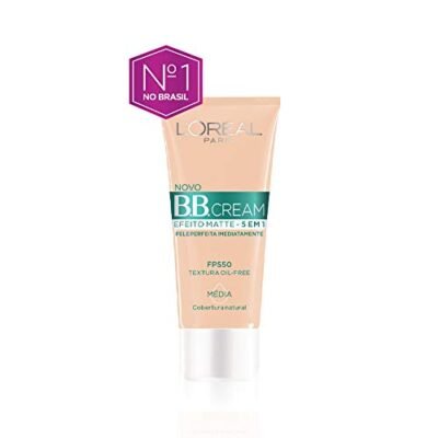 Base BB Cream L'Oréal Paris Efeito Matte Cor Média FPS 50, 30ml