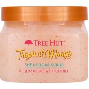 (Tropical Mango) - Tree Hut Shea Sugar Scrub Tropical Mango, 530ml, Ultra Hydrating and Exfoliating Scrub for Nourishing Essential Body Care